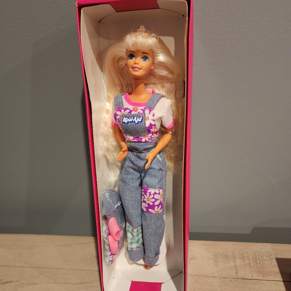 Vintage 1995 Kool-Aid Wacky Warehouse Barbie NIB